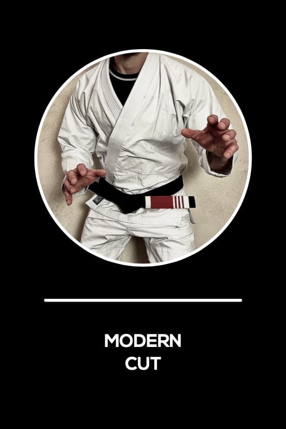 Black Market Kimonos travel gi — white BJJ kimono, modern cut