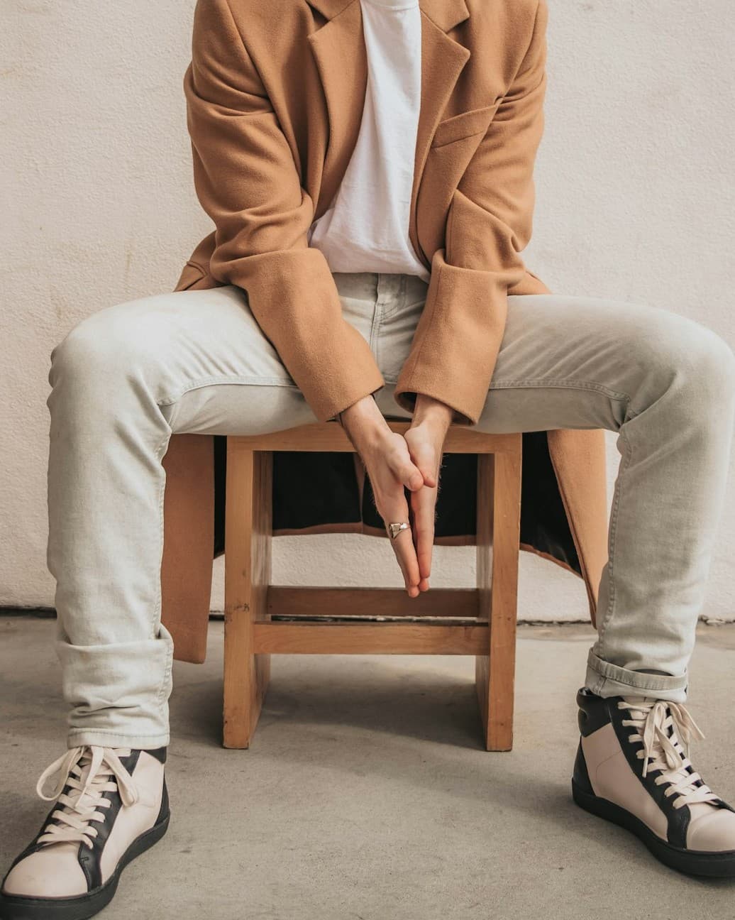 Grey somewhat straight-leg jeans