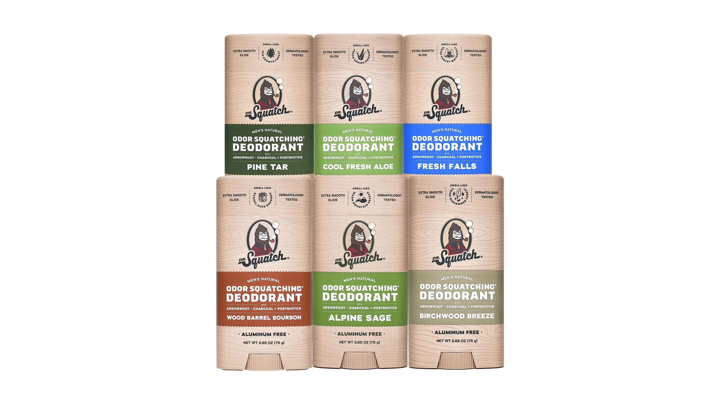 Dr. Squatch deodorant variety pack