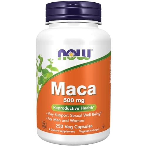 Maca supplement bottle