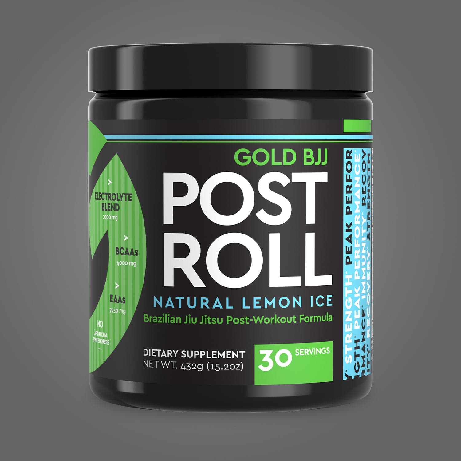 Gold BJJ PostRoll post-workout powder